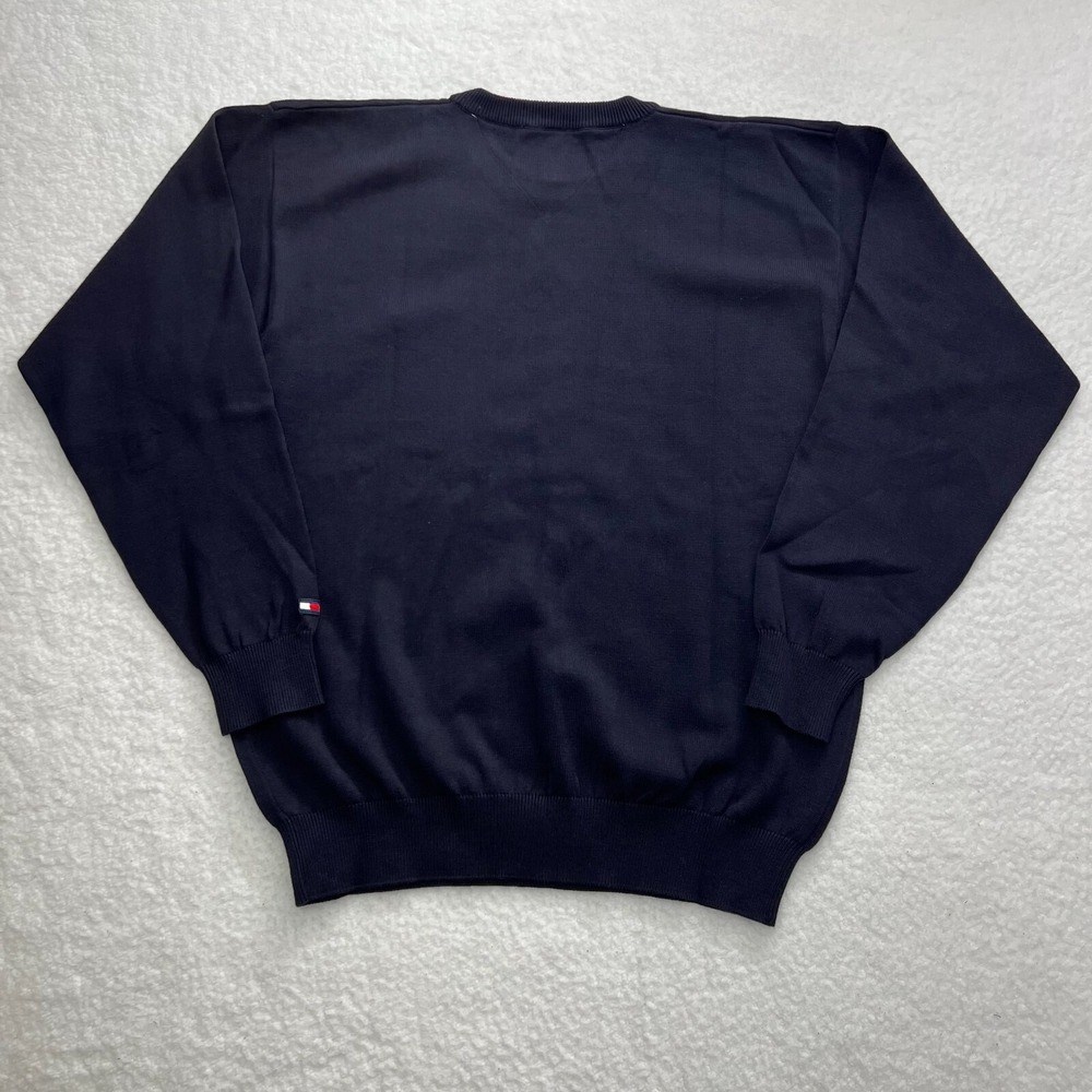 Tommy Hilfiger Golf Knit Sweater Navy "JAL"‎ Logo Men's Size M VTG NWT - Picture 3 of 16